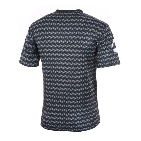 Desporte black gray pattern design football shirt back view