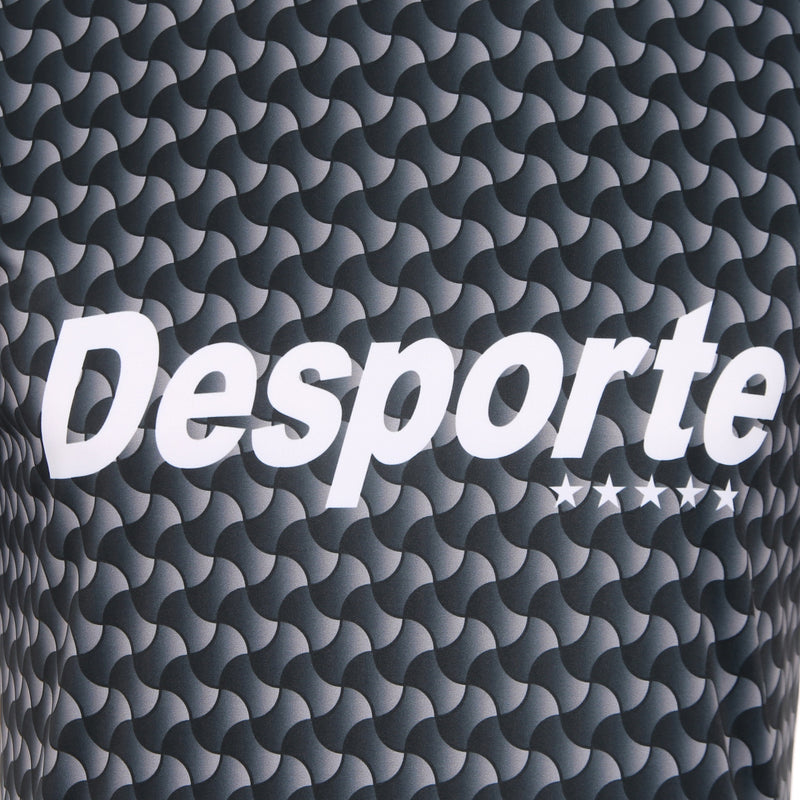 Desporte black gray pattern design football shirt chest logo
