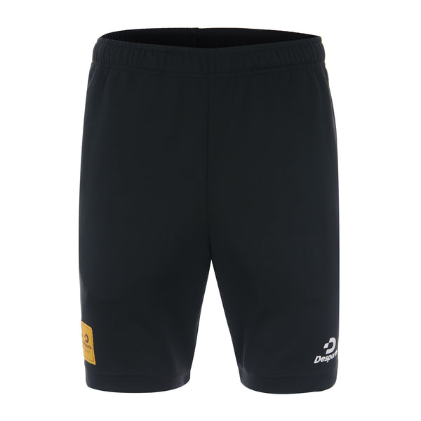 Desporte striped training shorts black lime color