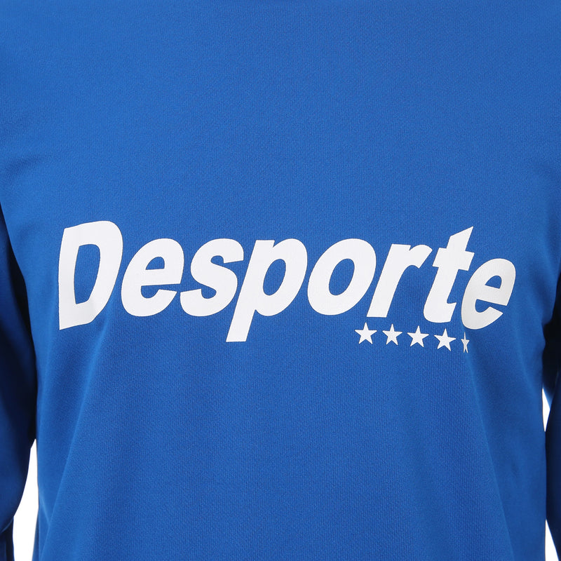 Desporte blue long sleeve dry shirt DSP-T48L white chest logo