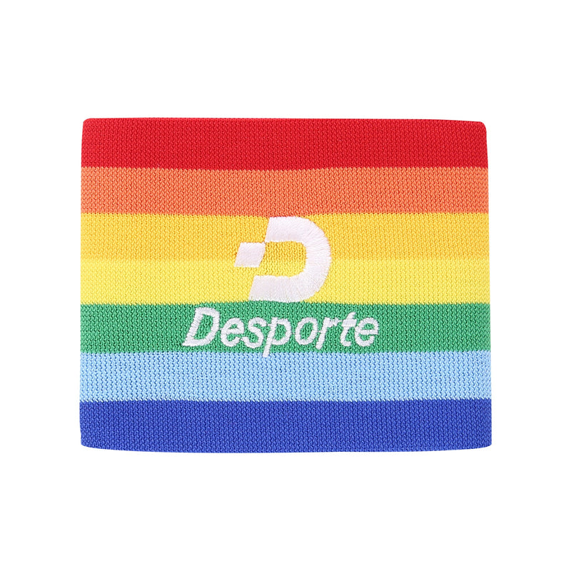 Desporte captain's armband DSP-CM02 rainbow color with white logo