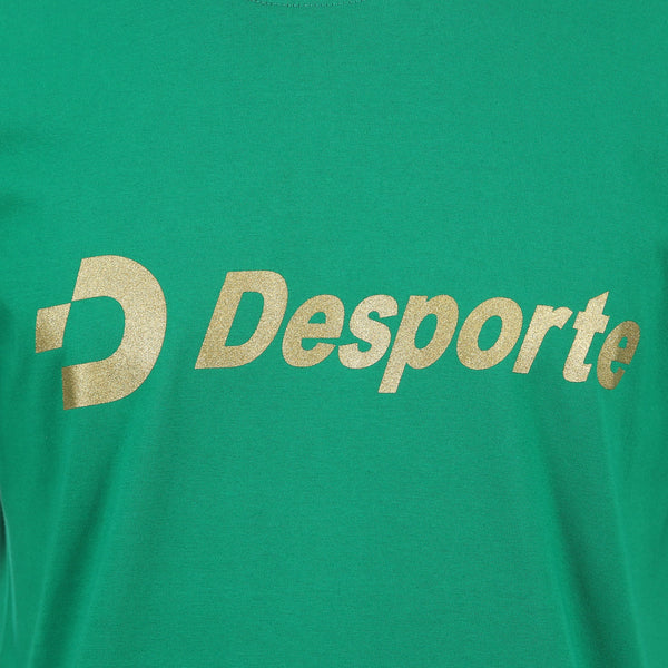 Desporte cotton t-shirt DSP-T46 Green golden chest logo