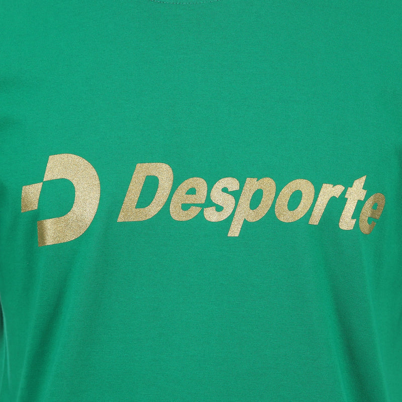 Desporte cotton t-shirt DSP-T46 Green golden chest logo