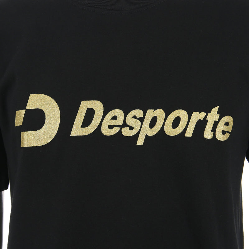 Desporte 100 % cotton t-shirt DSP-T46 black golden chest logo