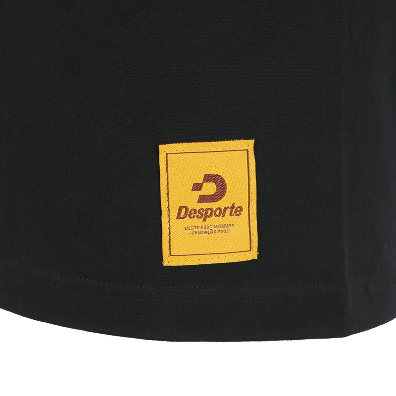 Desporte 100 % cotton t-shirt DSP-T46 black front logo tag