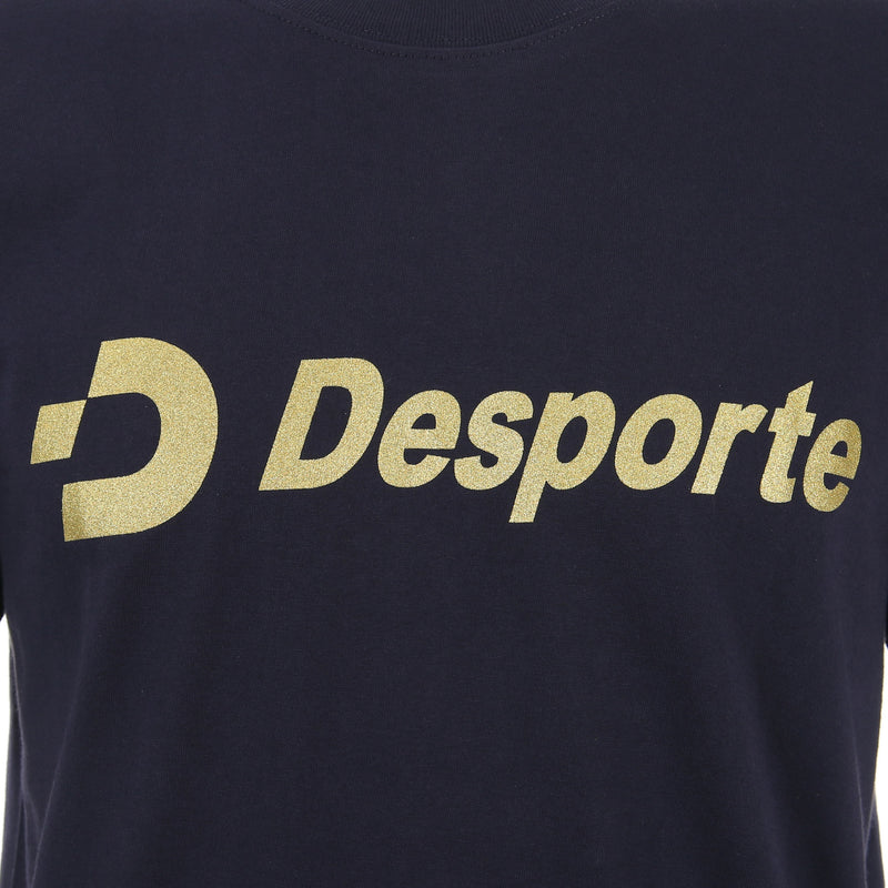 Desporte navy 100% cotton-t-shirt DSP-T46 golden chest logo