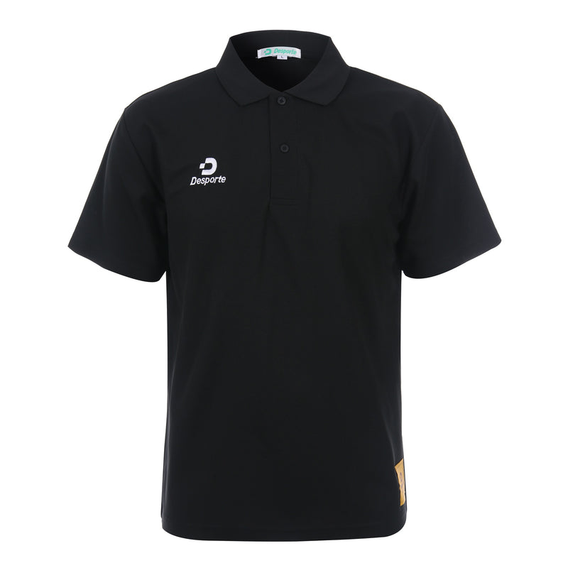 Desporte black UPF 50 dry polo shirt