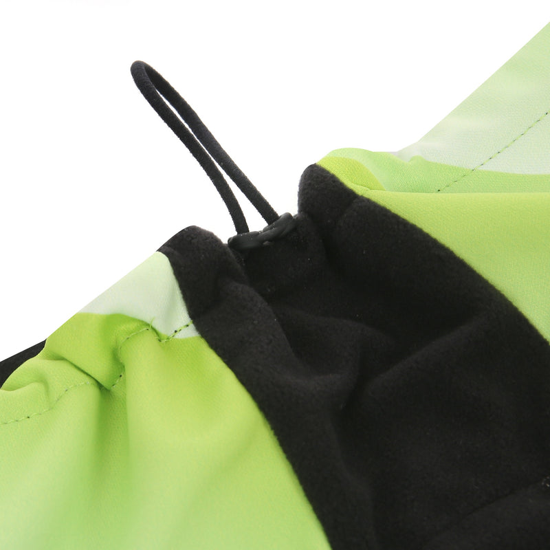 Desporte fleece neck warmer DSP-NW10 lime drawstring