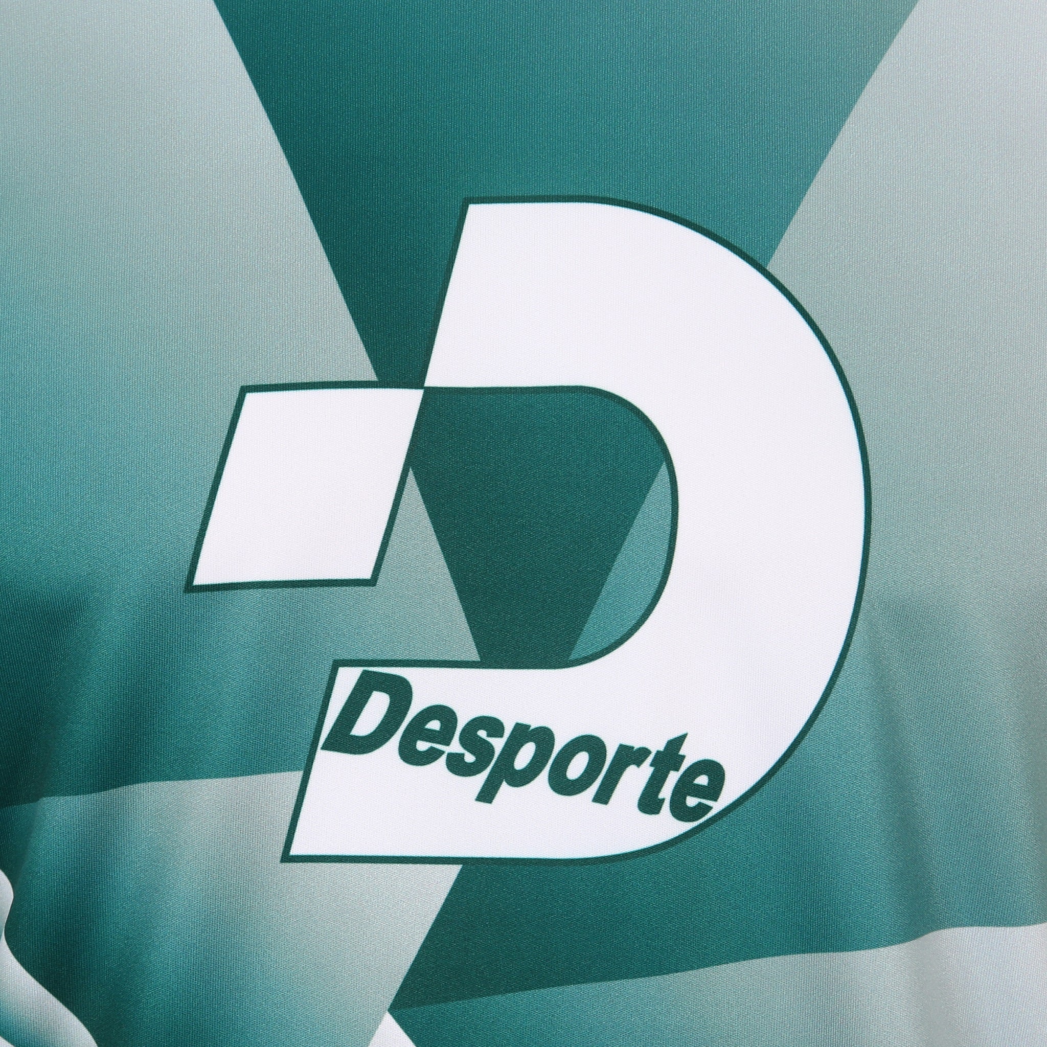 デスポルテ グリーン柄カラー 速乾 長袖 練習用シャツ DSP-BPS-30L 胸元ホワイトロゴ
