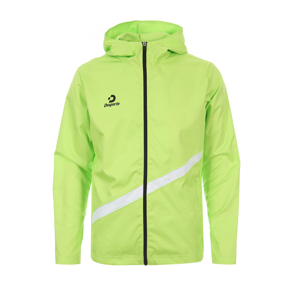 Desporte lime white full zip hooded windbreaker DSP-PJ26SL