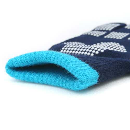 Desporte knitted grip gloves navy sax blue