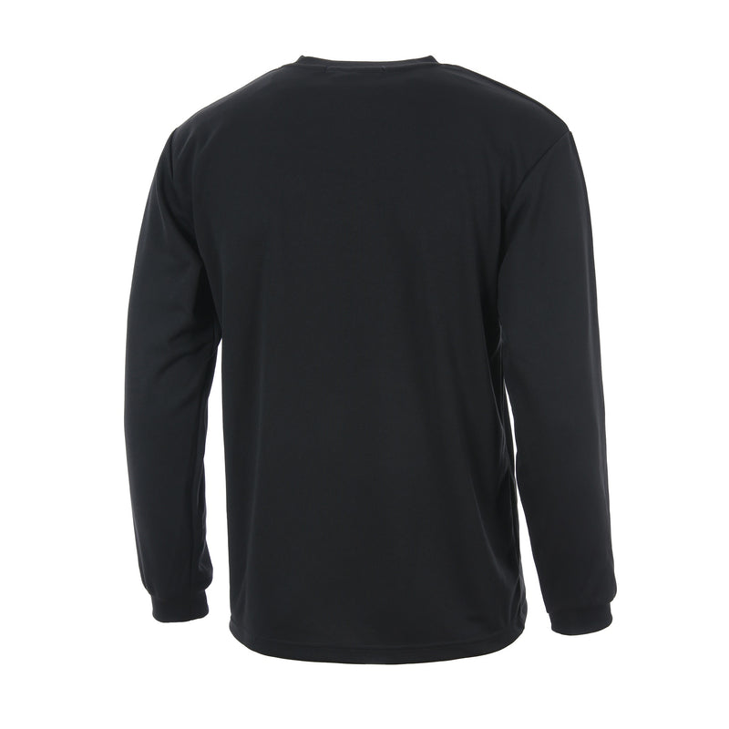 Desporte black long sleeve dry shirt DSP-T48L back view