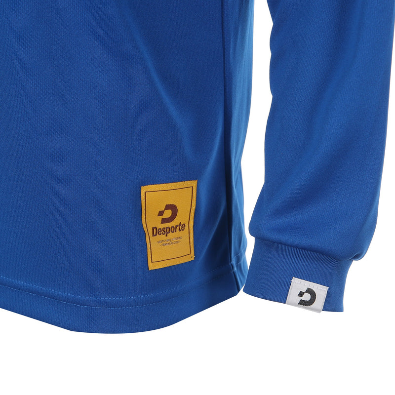 Desporte blue long sleeve dry shirt DSP-T48L front logo tag