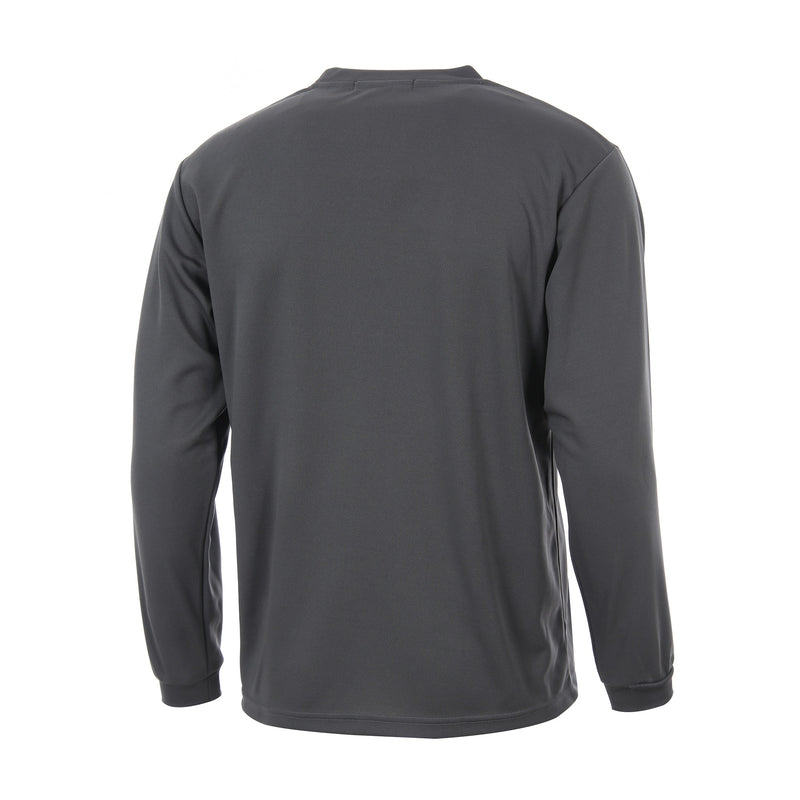 Desporte dark gray long sleeve dry shirt DSP-T48L back view