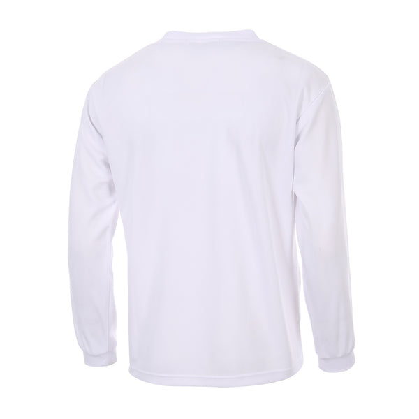 Desporte white long sleeve dry shirt DSP-T48L back view