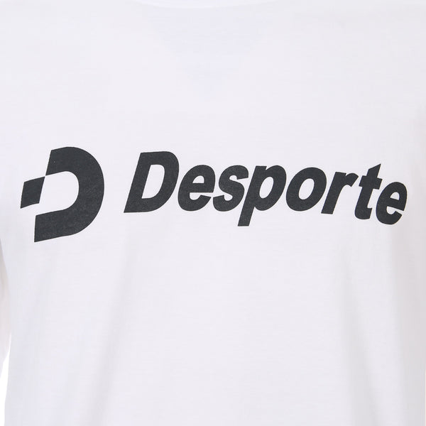 Desporte white 100% cotton long sleeve t-shirt DSP-T47L chest logo