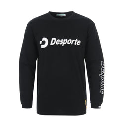Desporte 黒 綿100% 長袖Tシャツ DSP-T47L