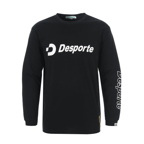 Desporte black 100% cotton long sleeve t-shirt DSP-T47L