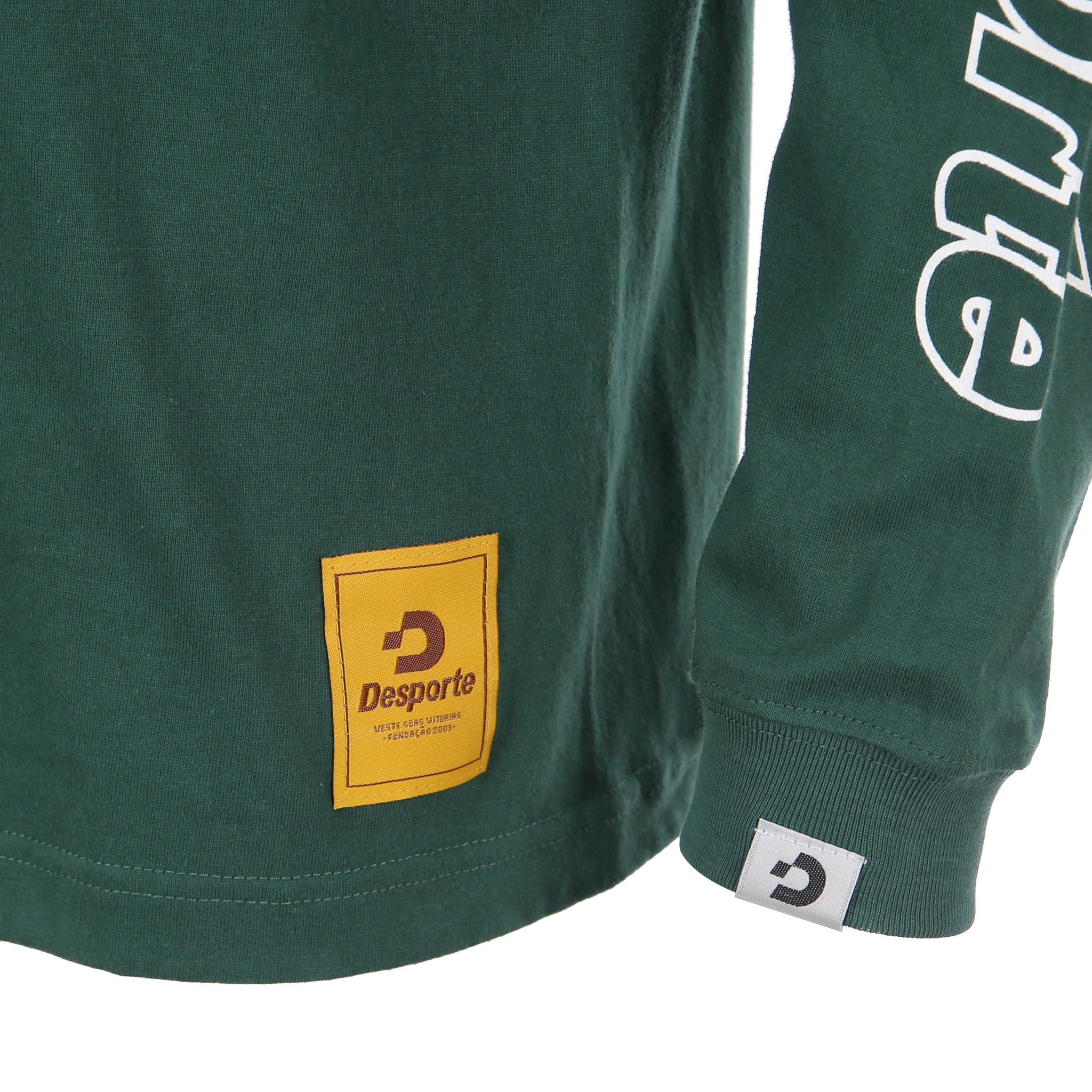 デスポルテ アイビーグリーン 100%コットン 長袖Tシャツ DSP-T47L フロントロゴタグ