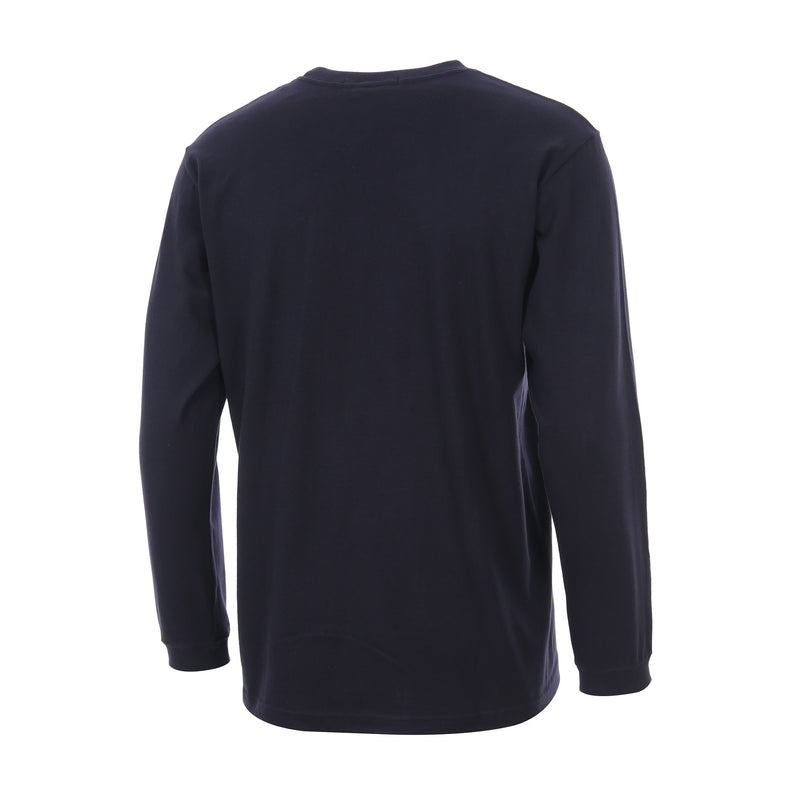 Desporte navy 100% cotton long sleeve t-shirt DSP-T47L back view