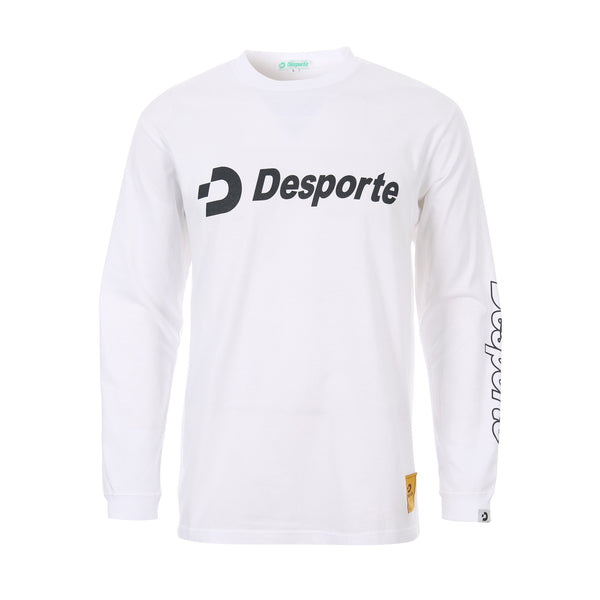 Desporte white 100% cotton long sleeve t-shirt DSP-T47L