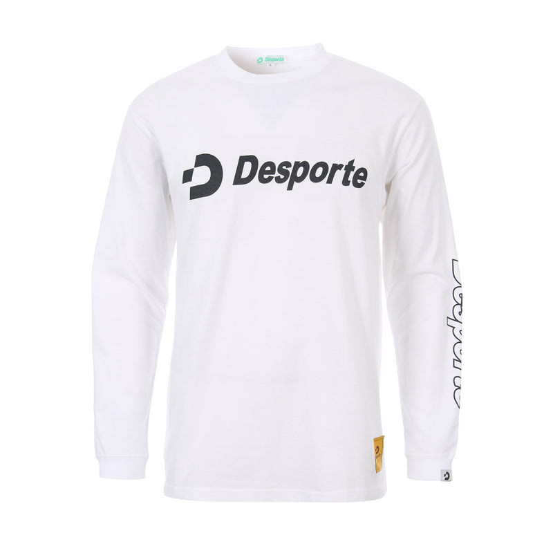 Desporte white 100% cotton long sleeve t-shirt DSP-T47L