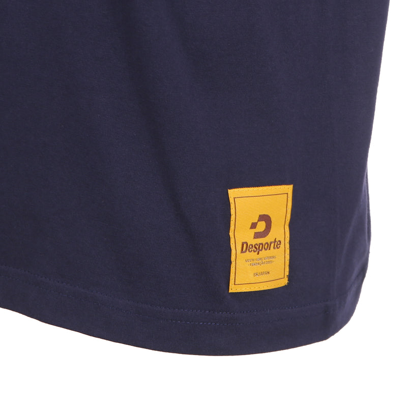 Desporte navy cotton t-shirt front logo tag