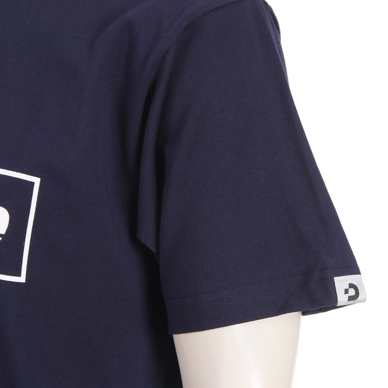 Desporte navy cotton t-shirt sleeve logo tag