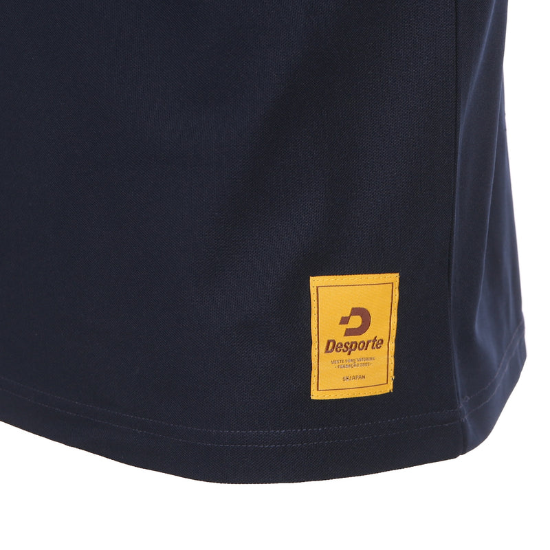 Desporte navy UPF 50 dry polo shirt front logo tag