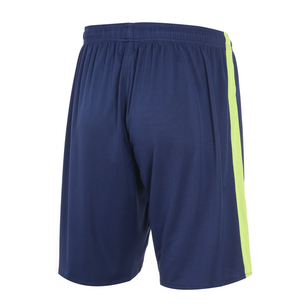 Desporte navy lime football practice shorts back view