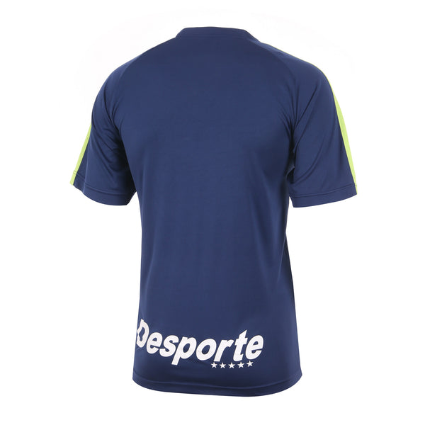 Desporte navy lime football practice jersey back view