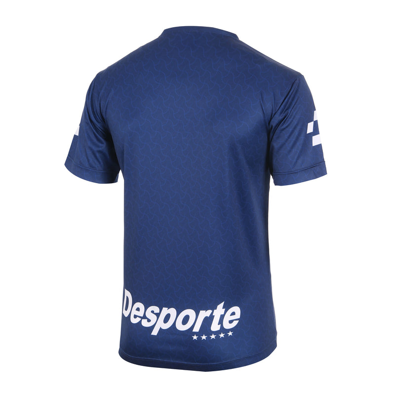 Desporte navy color quick dry football jersey back view