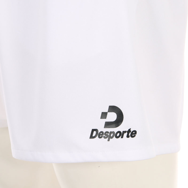 Desporte practice shorts DSP-BPSP-27 white black front logo