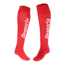 Red Desporte over-the-calf football socks