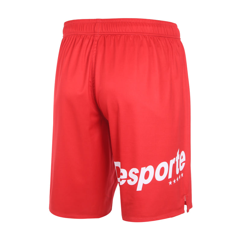 Desporte red football practice shorts with side pockets back view