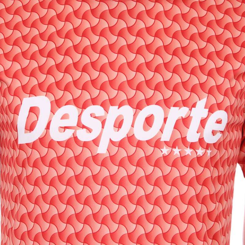 Desporte red pattern design football shirt chest logo