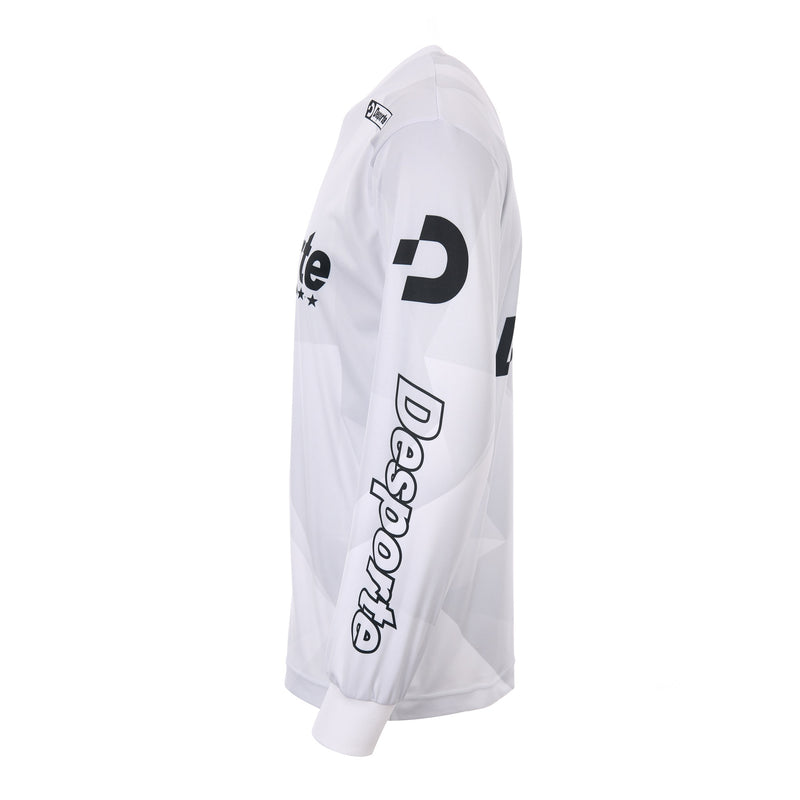 Desporte white quick dry long sleeve practice shirt DSP-BPS-30L side view