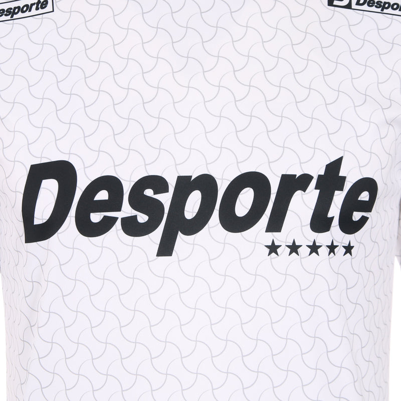 Desporte white quick dry football jersey chest logo