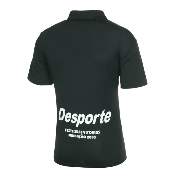 Desporte dry polo shirt, DSP-CP010, black, back view
