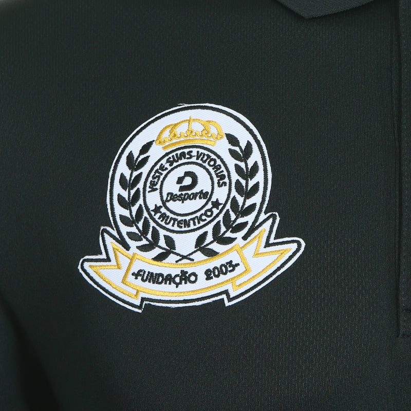 Desporte dry polo shirt, DSP-CP010, black, embroidered emblem