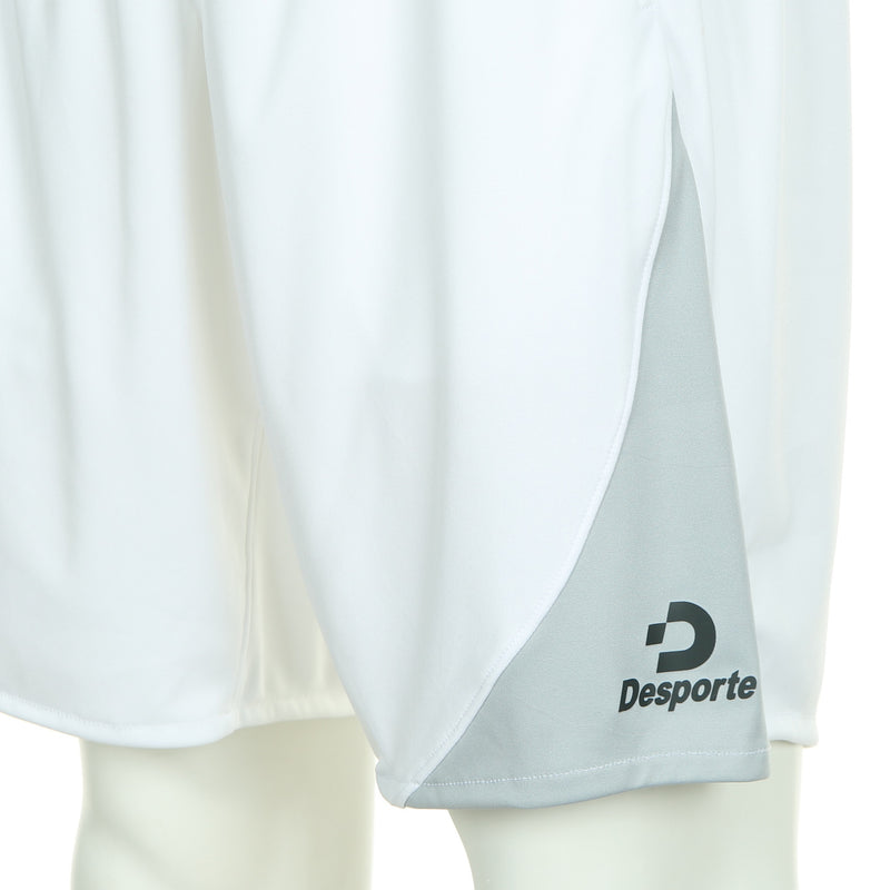 Desporte practice shorts, DSP-BPSP-20, white, logo
