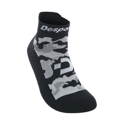 Desporte black ankle sock with camouflage logo